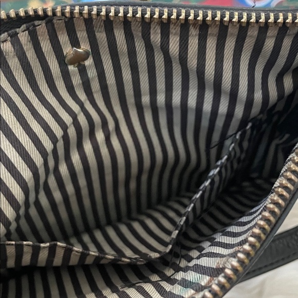 kate spade Black Pebbled Leather Shoulder Bag with Front Zip - Picture 11 of 11